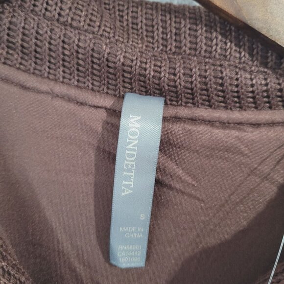 NEW Mondetta Collared Long Sleeve Dress Made  EcoVero Fabric Small Ribbed// 25CT - Picture 5 of 9